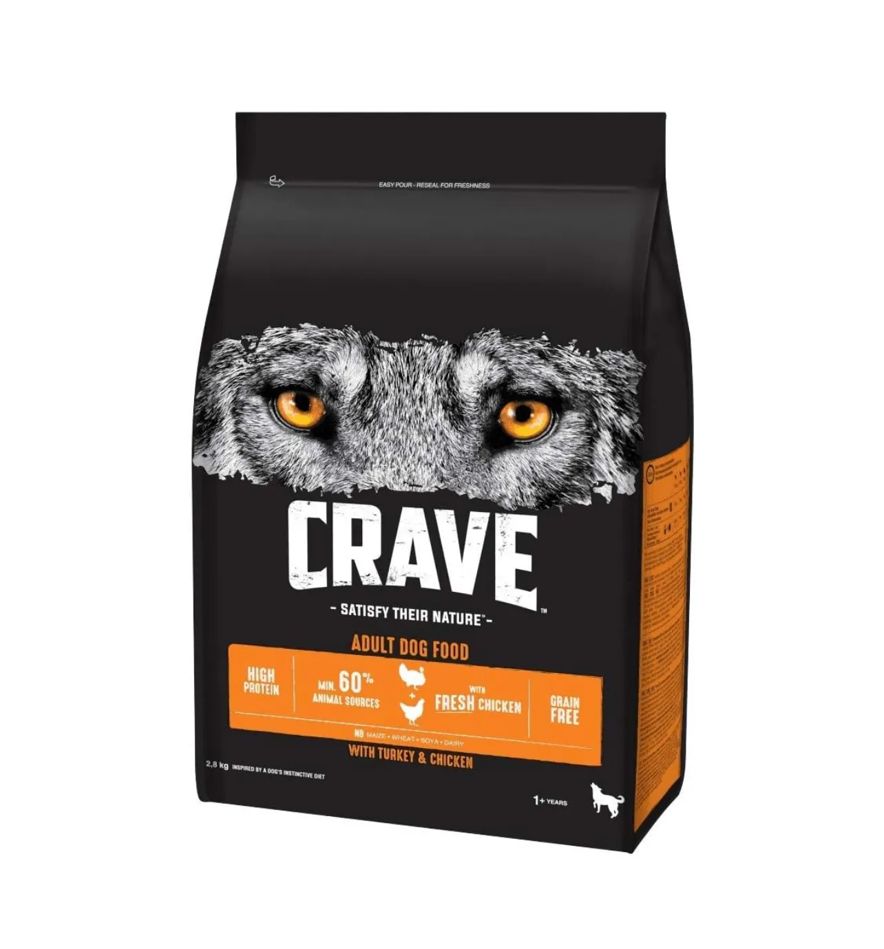 Bramano i bestseller secchi di cibo per cani-cibo per adulti senza cereali ad alto contenuto proteico-diverse varietà (2.8kg)