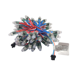 WS2811ICRGBフルカラー12mmピクセルデジタルアドレス可能5VドリームカラーLEDピクセルモジュールIP68防水ライト