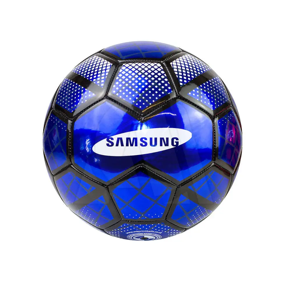 Balones de fútbol baratos de alta calidad, logotipo de fábrica personalizado, cuero de PVC, comprar en línea, personalizar balones de fútbol promocionales