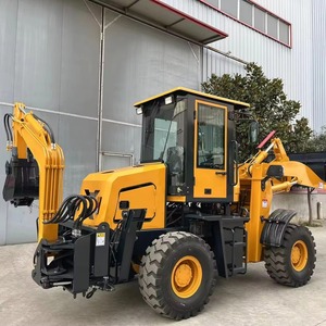 热卖土方机械50反铲4x4 2.5吨拖拉机末端装载机顶级品牌反铲装载机