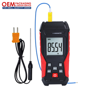 Termopar digital Termómetro tipo K Sonda de acero inoxidable y con cable Sensor de temperatura Función de retroiluminación de retención de datos - Product Image 1