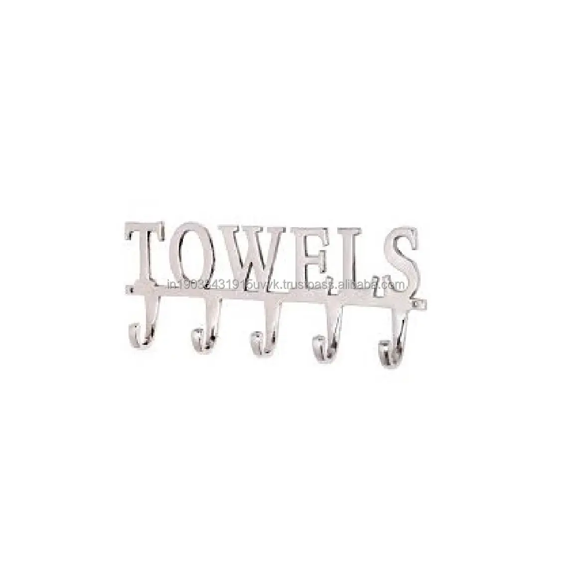 Palavras da grande toalha do gancho home da parede do shopping do banheiro gancho de alumínio personalizado da parede com logotipo privado impresso