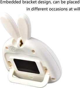 Niedlicher Cartoon Bunny Rabbit Countdown Küchen timer Digitaler Kocht imer mit Magnet LCD-Bildschirm uhr Hängbare benutzer definierte Farbe - Product Image 2
