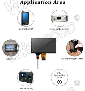 Wisecoco 7 Zoll industrielle Qualität Tft-Lcd-Panel hohe Helligkeit benutzerdefinierte Schnittstelle I2c-Touch 1024*600 Lcd-Bildschirm Anzeige