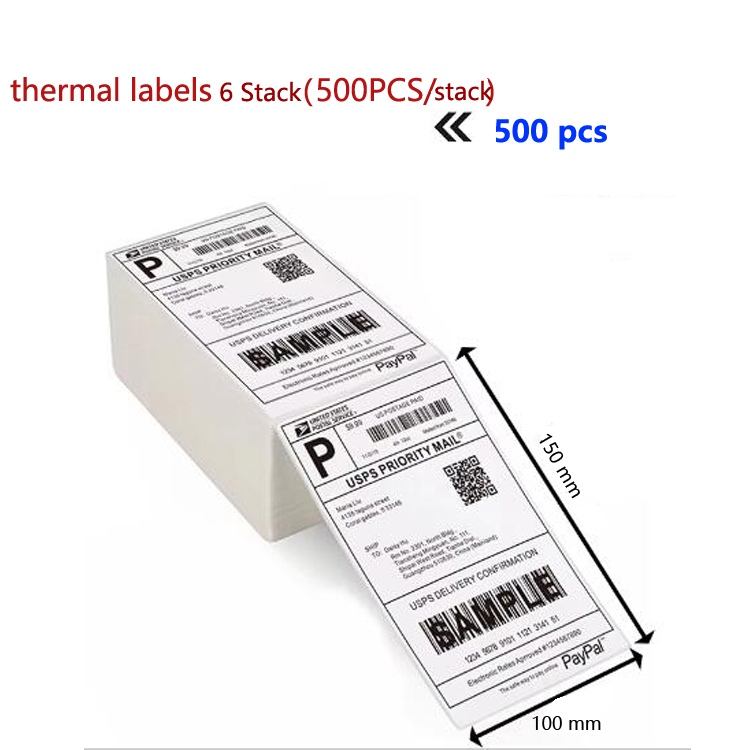 Blanc - 6 piles (4"x6"*500 pièces/pile)