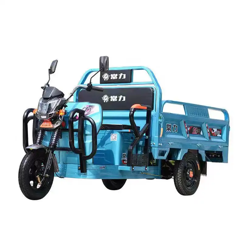 Triciclo de carga motorizado de venda quente, três rodas, caminhões novos de alta qualidade, caminhão basculante usado, estrada