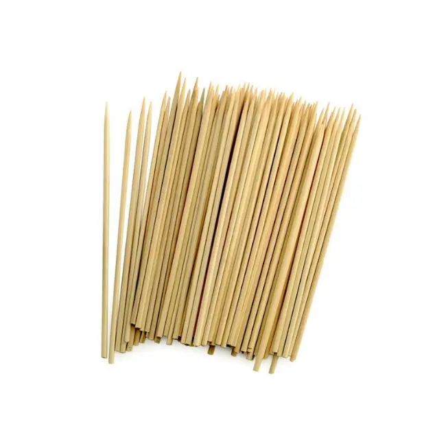 Spiedini di bambù per barbecue all'ingrosso in fabbrica esportazione di bastoncini di bambù naturale di alta qualità in spiedini di bambù sfusi