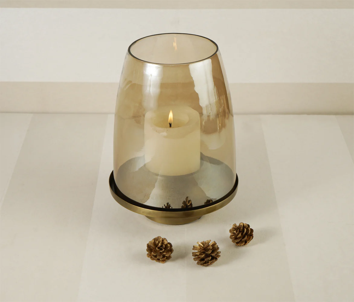 Brass Antique & Gold Lust Glass