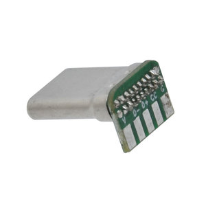 带pc板的通用串行总线C型16针插孔PD 5焊盘垂直倾角充电端口通用串行总线2.0 C公90度弯曲连接器 - Product Image 5