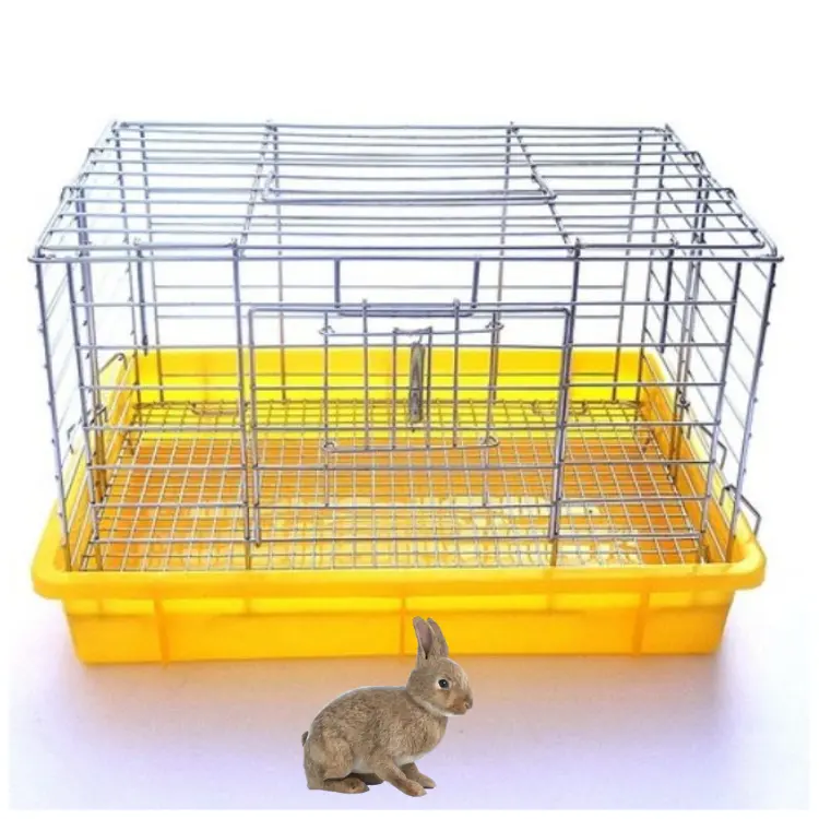Jaulas personalizadas/Jaula para conejos/Otras jaulas para mascotas Jaula de acero inoxidable de esquina redondeada completa de alta calidad (modelo B) buen precio