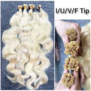 เคราตินต่อผมปลายเรียวเป็นลอนหลวมสีบลอนด์613ท้องฟ้า - Product Image 2