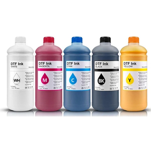 DTF墨水CMYK (500毫升) 高品质直接胶片墨水，可在织物上进行充满活力的持久打印，非常适合定制服装