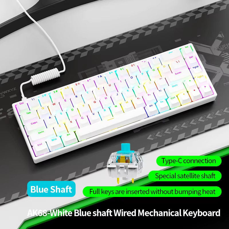 ขาว ( แกนสีฟ้า )