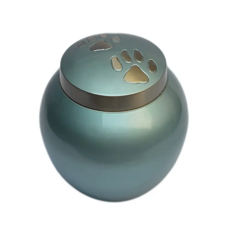 Urnas de latón macizo para mascotas, con diseño de acabado encantador, con cremación completamente de Metal, alta calidad