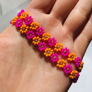 Napali çiçek cam boncuk rulo moda bilezikler ve halhallar premium kalite - Product Image 3