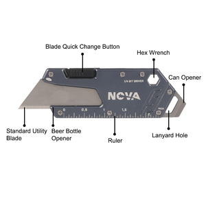 Nova EDC kart bıçak cep maket bıçağı, geri çekilebilir kutu kesici - Product Image 6