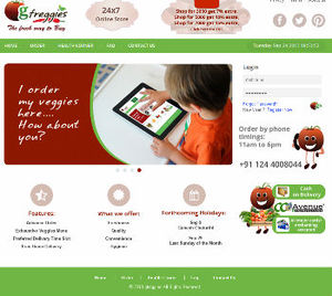 Web sitesi tasarımı ve geliştirme e-ticaret Web meyve ve sebzeler için Online satış CSS HTML şablon Web sitesi oluşturucu yazılımı - Product Image 2
