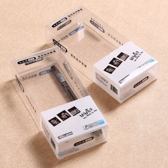 סיטונאי קופסא שקופה PET PVC PP תיבת אריזת פלסטיק מודפס מותאם אישית תיבת אצטט
