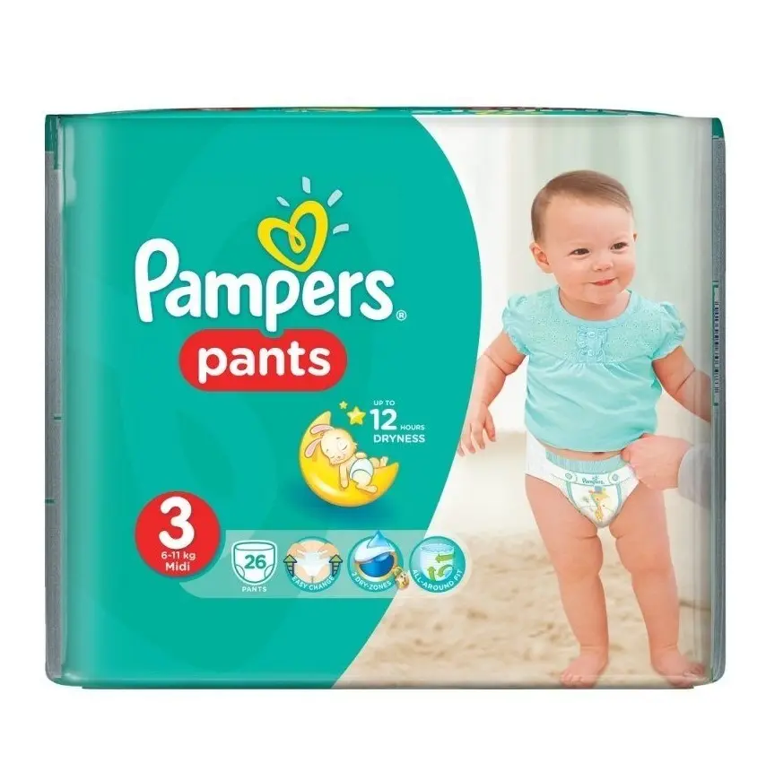Pañales desechables de alta calidad y mejor precio de venta Pampers Baby Dry Stock a granel para exportación