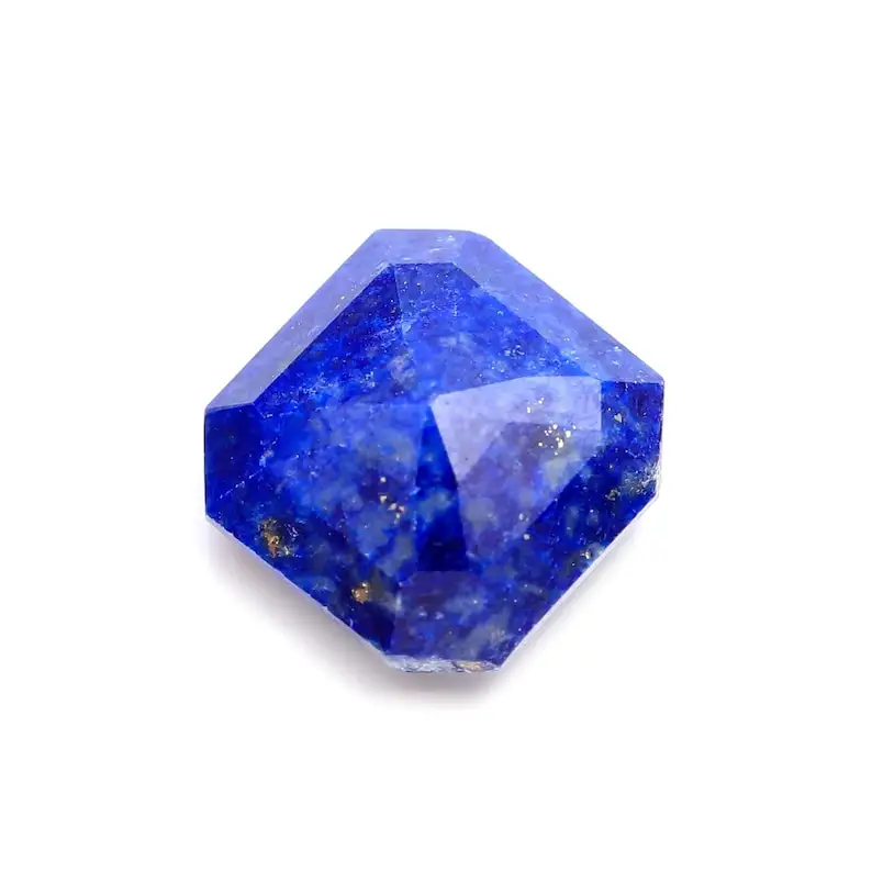 Blu lapislazzuli a forma di ottagono brillante taglio di gioielli genuini che fanno pietre sfaccettate sfaccettate a prezzi all'ingrosso OEM alla rinfusa