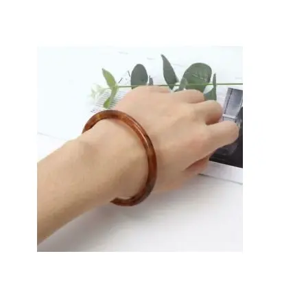 Ewelry-brazalete de madera de acero inoxidable para uso hecho a mano, brazalete de madera