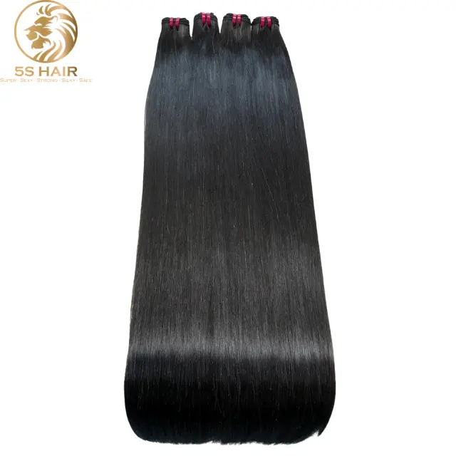 Peluca de cabello humano liso con cierre frontal para mujer, pelo liso de hueso súper brillante, aspecto bonito a la moda, pelo de la ANASE, vietnamita sin procesar