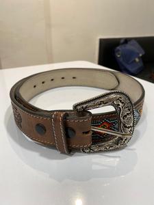 Zarif Vintage stil hakiki inek gizlemek deri kot ve elbiseler için rahat ve resmi kıyafetler için bel kemeri ayarlanabilir