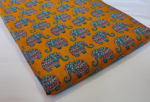 印度批发斋浦尔Sanganeri棉布手纹印花面料原料连衣裙面料 - Product Image 5
