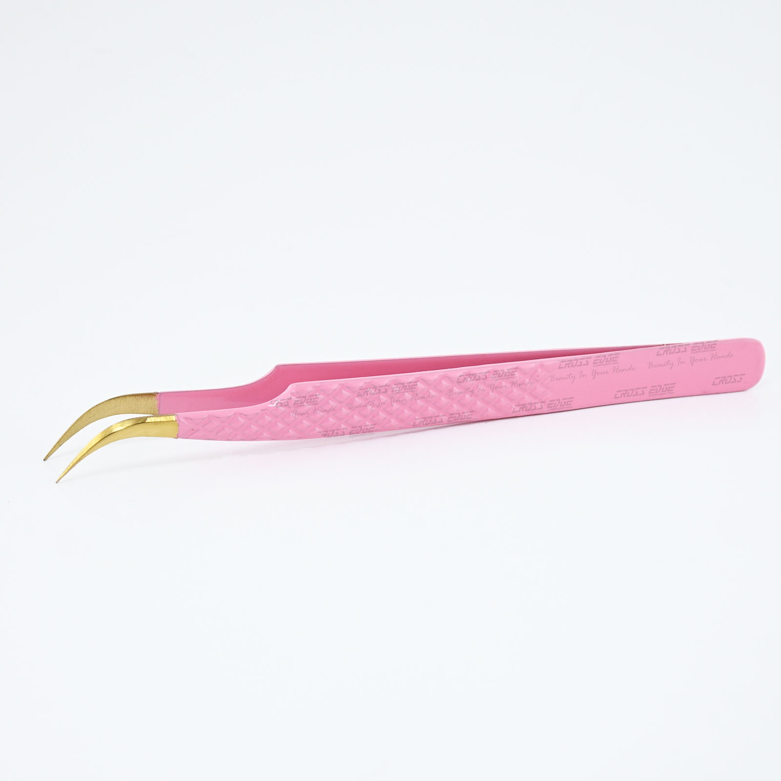 Curved Diamond Grip Tweezer