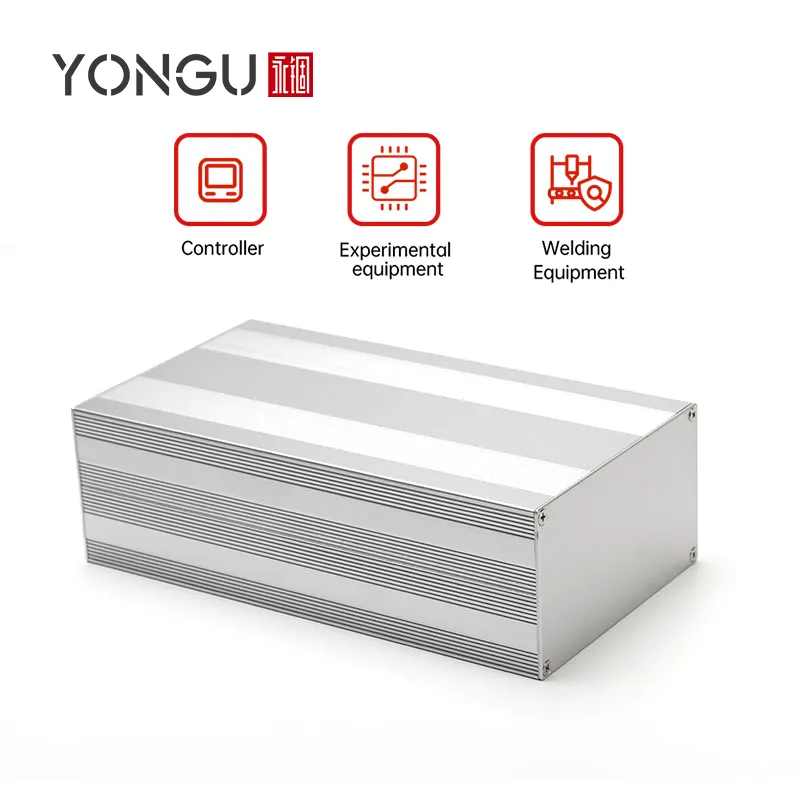 Yonggu H29 145*82MM DIY Circuit Board Cooling Habitação Extrusão De Metal Eletrônico Gabinete Liga de Alumínio Tipo Split Project Box