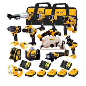 EKIIV New Product 2024 Power Combo <strong>Tool</strong> <strong>Kit</strong> 10 in 1 Brushless Multi <strong>Tools</strong> 21v High Torque Impact Wrench Cordless <strong>Tools</strong> Set Combo - Product Image 4