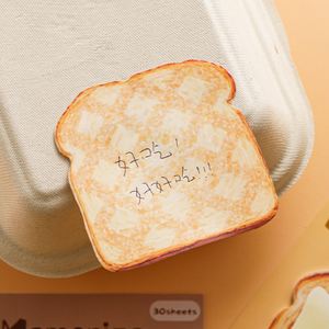 定制记事本面包形状定制便签-办公室、学校和创意日记用品的可爱食品主题记事本定制记事本 - Product Image 6