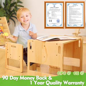 Montessori Weaning masa ve sandalye seti, yüksekliği ayarlanabilir yürümeye başlayan masa ve sandalye seti, küp çocuk masa ve sandalye - Product Image 6
