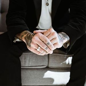 2pcs người đàn ông của vòng <span class=keywords><strong>Spinner</strong></span> cho sự lo lắng cứu trợ thép không gỉ màu đen và vàng <span class=keywords><strong>Fidget</strong></span> lo lắng nhẫn Nhẫn người đàn ông với nhiều - Product Image 6