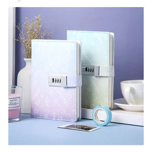 LABON-Funda de cuero con hebilla personalizada para Notebook, cubierta de negocios Premium con bloqueo de contraseña, A6 - Product Image 2