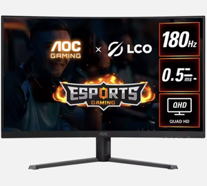 AOC CQ32G4E ฟาสต์ VA 180Hz FHD พีซีจอโค้งสำหรับ FPS หน้าจอคอมพิวเตอร์ต่อประสาน DP สภาพใหม่1920x1080 IPS สำหรับการใช้งานเดสก์ท็อป - Product Image 3