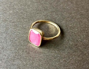 Wholesale Price Faceted Rose Quartz 6mm Square Gems <strong>Ring</strong> 925 Silver Gold Plated Bezel Set <strong>Ring</strong> Wholesale Price Jewelry <strong>Ring</strong>