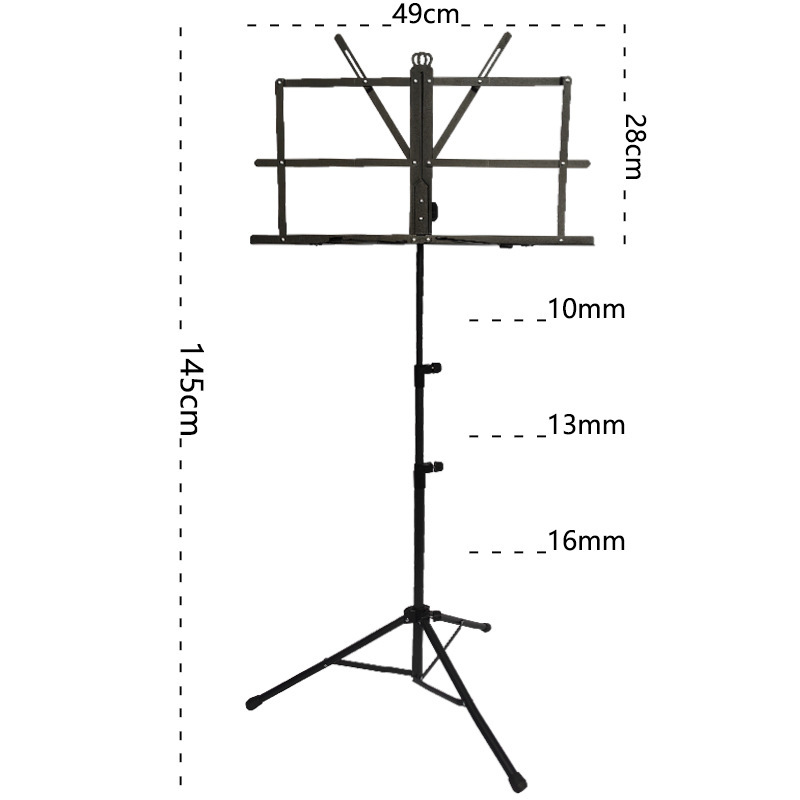 music stand/no bag//black