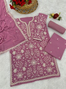 En iyi ve modaya uygun tasarımcı Sharara, asimetrik etek boyu ve moda kadınlar için benzersiz desenlerle takım elbise