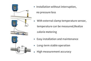 Ucuz fiyat debimetre ultrasonik akış ölçer su sistemi için - Product Image 4