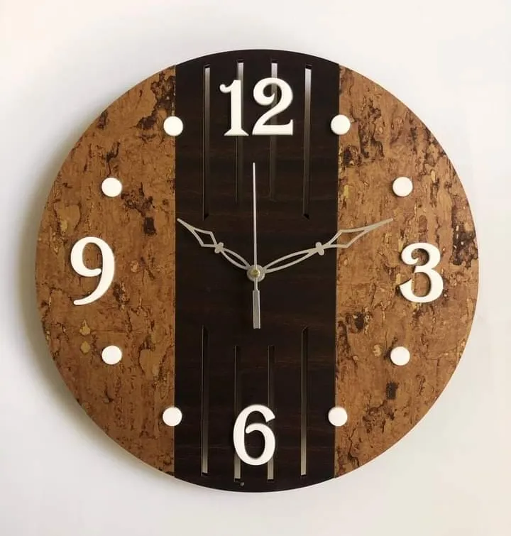 นาฬิกาแขวนผนังไม้โบราณทรงกลมแบบกำหนดได้เองนาฬิกาแขวนผนังทำจากไม้