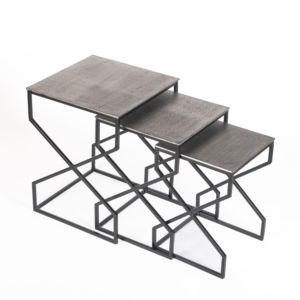 Mesa de anidamiento decorativa de mejor diseño, mesa auxiliar de sofá de diseño único para sala de estar y dormitorio - Product Image 1