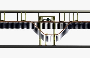 Overhead Garments <span class=keywords><strong>Handling</strong></span> Manual & Motorized ambos Transportador Baixo custo para roupas por fornecedor indiano <span class=keywords><strong>Handling</strong></span> conveyor