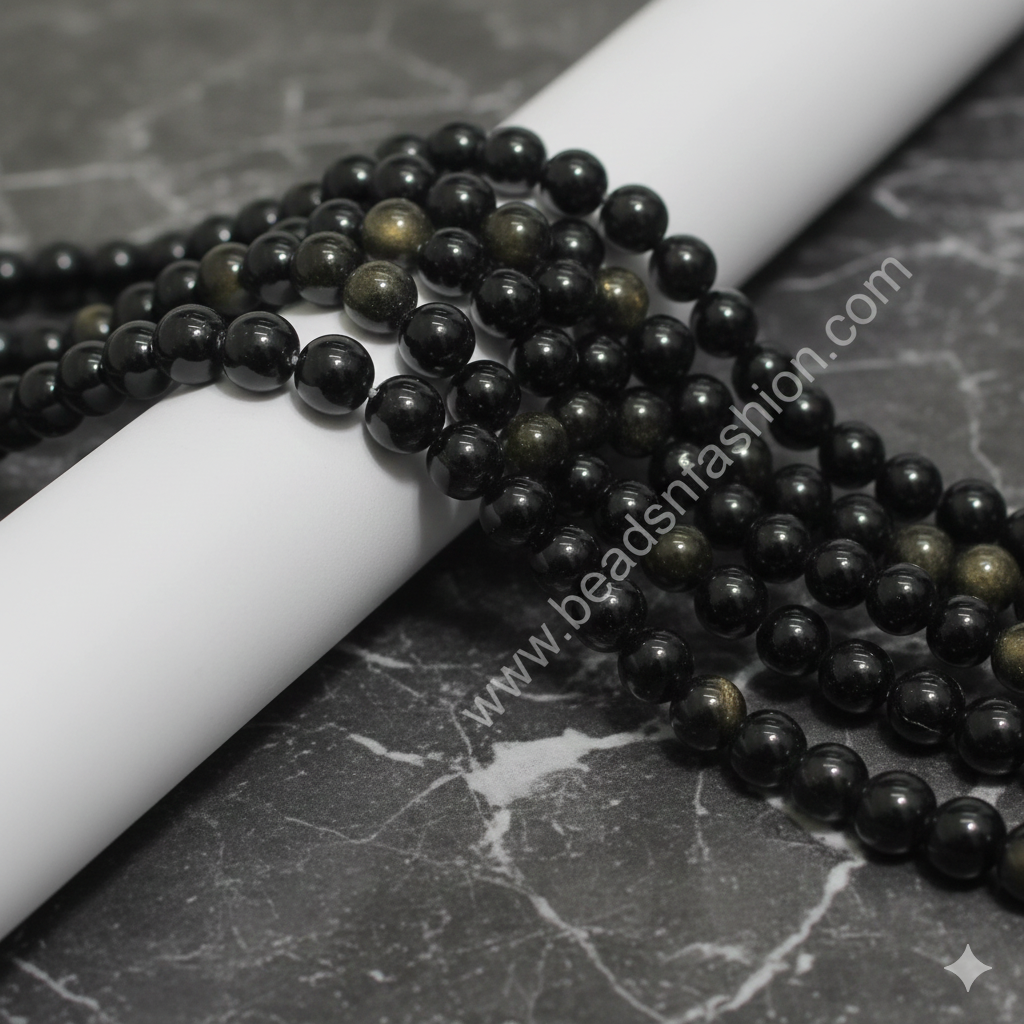 Natural Gold Obsidian