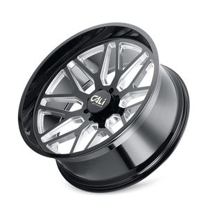 热销产品新款铸铝车轮9115 GB-M 28x12铣削光泽黑色