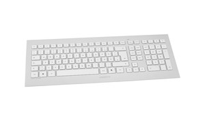 Juego de teclado y ratón inalámbricos CHERRY DW 8000 original, combinación de batería de diseño delgado de 2,4 GHz en plateado/blanco - Product Image 2