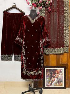 Tasarımcı hint pakistan TOP-PLAZZO SET Bollywood elbise parti aşınma takım elbise düğün - Product Image 4