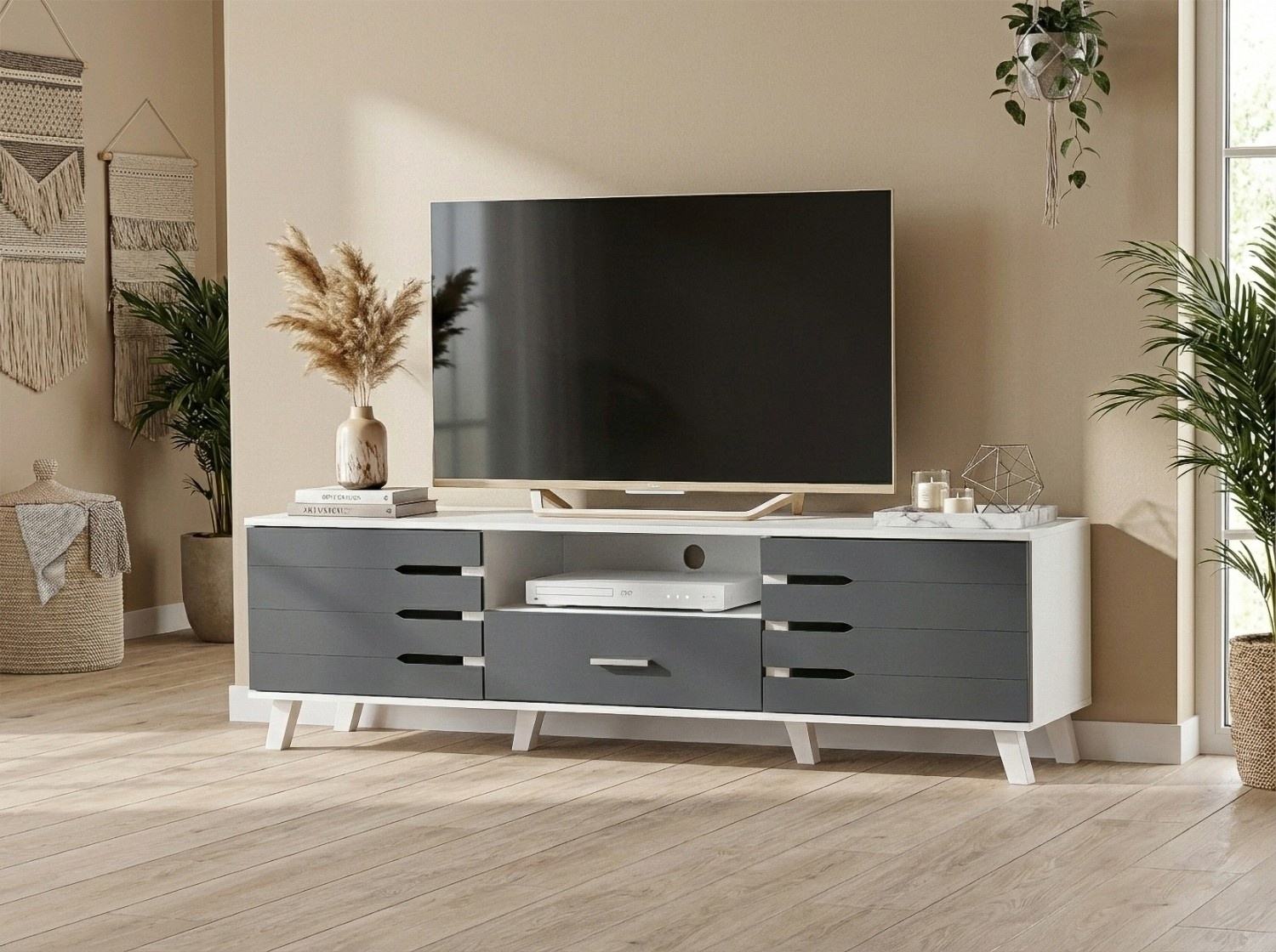 White Oak + Dark Grey