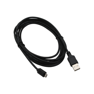 黒のマイクロUSBコード充電データUSB2.0Aオス-マイクロBオスケーブル