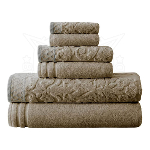 Fabrika toptan lüks havlu seti özelleştirilebilir Ultra yumuşak % 100% pamuk dokuma teknikleri ile 1 banyo 1 el 1 yüz havlu içerir - Product Image 5